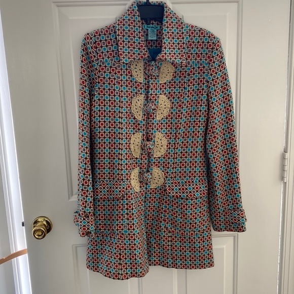 Kenzie Girl Retro Boho Fall Coat Size S/P - Picture 2 of 15